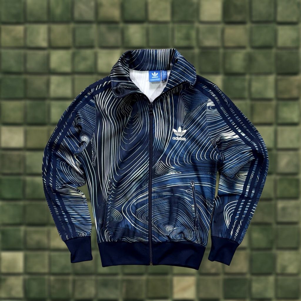 Adidas Adidas Originals Track Jacket Womens XS Multicolor Blue Fire Bird Geology Pattern Shirt Size XS / US 0-2 / IT 36-38 - 1 Thumbnail