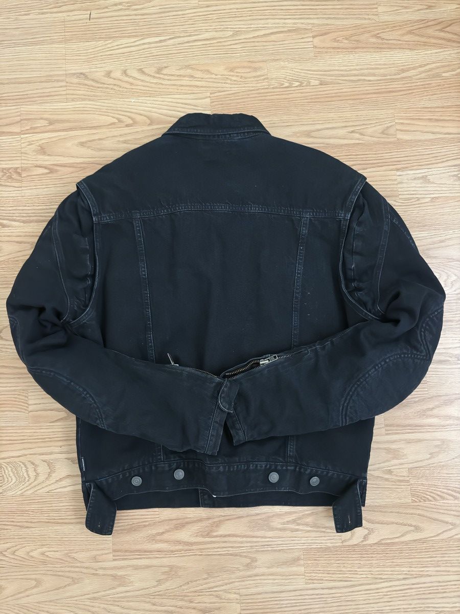 Balenciaga Balenciaga Biker Denim Jacket Size US M / EU 48-50 / 2 - 2 Thumbnail