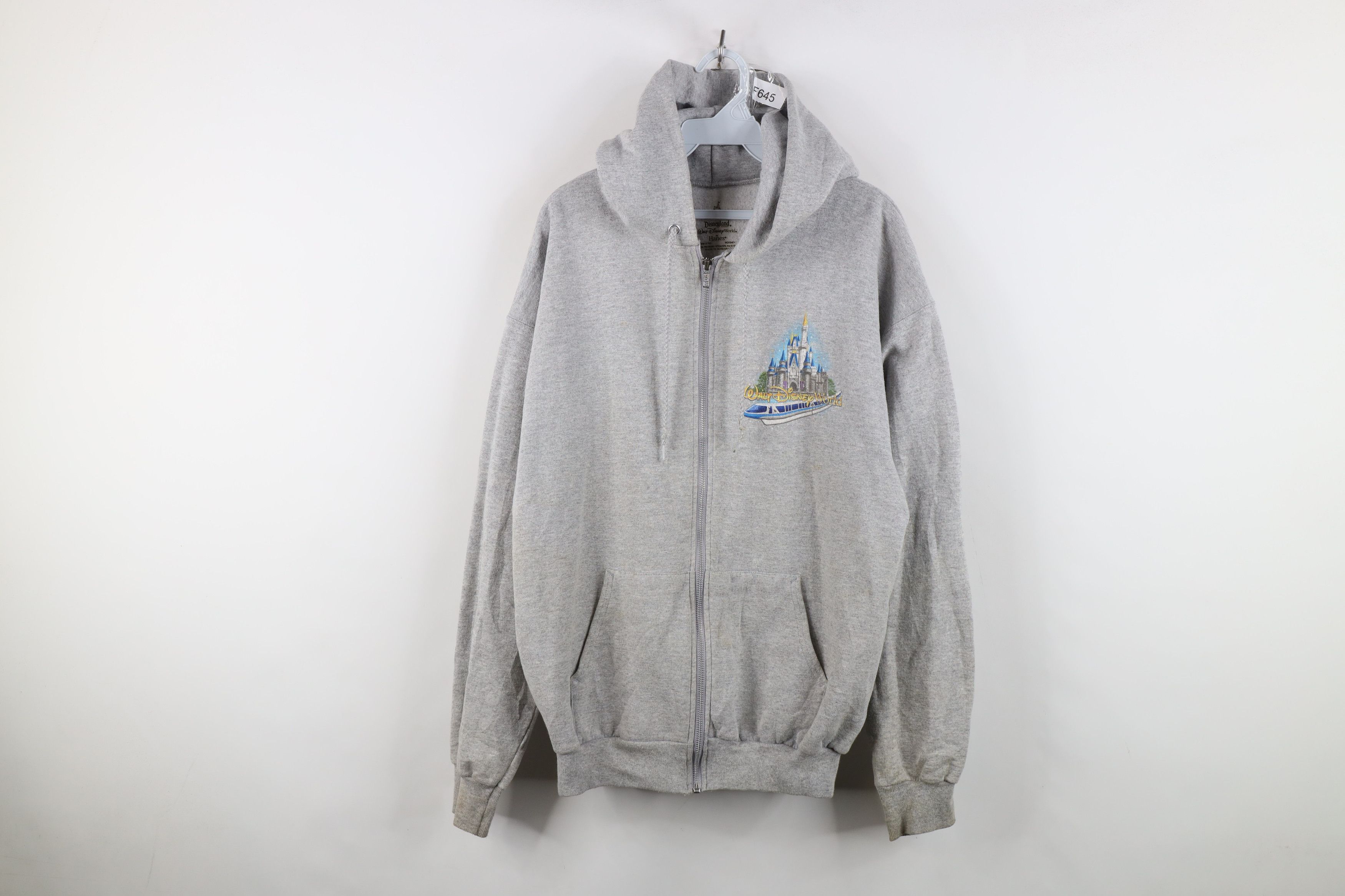 Vintage Vintage Y2K Walt Disney World Spell Out Full Zip Hoodie Size US M / EU 48-50 / 2 - 1 Thumbnail