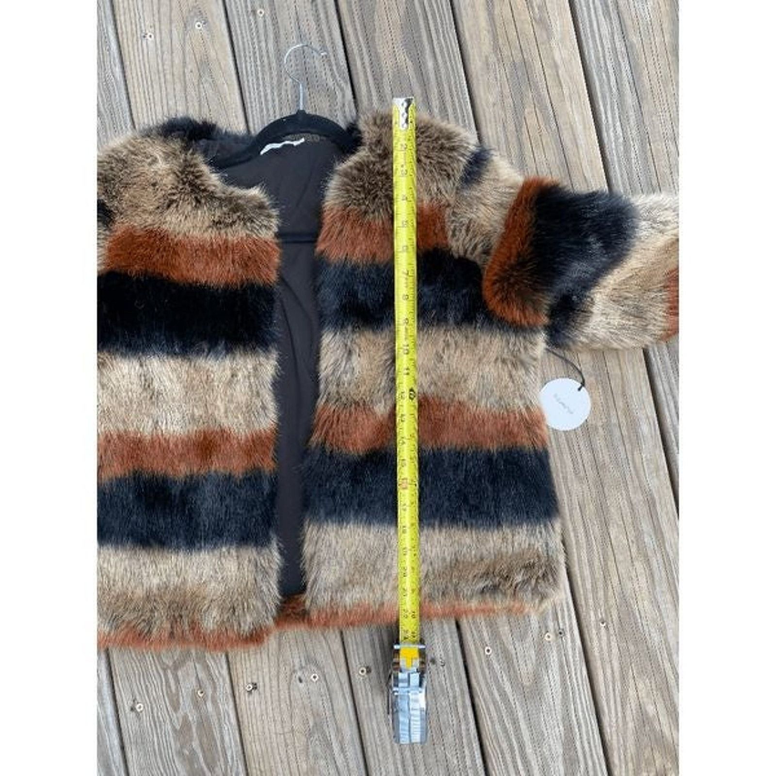 Anthropologie Tularosa Harkin Black Brown fur Jacket, Sz Small, MSRP $398 Size S / US 4 / IT 40 - 8 Thumbnail
