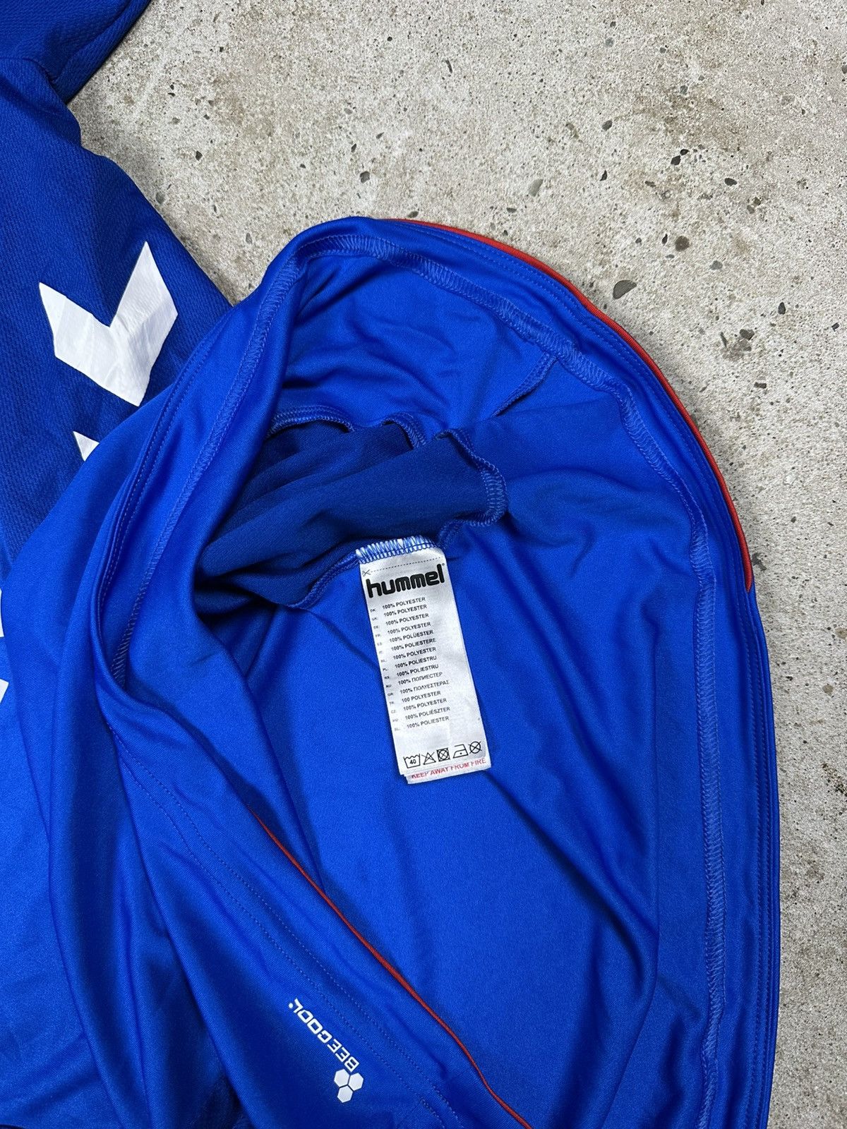 Hummel × Vintage Hummel x Rangers 2018/2019 Home Jersey Soccer T Shirt Size US S / EU 44-46 / 1 - 9 Thumbnail