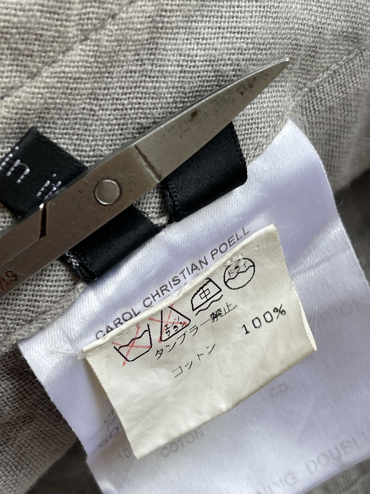 Carol Christian Poell CCP Spring02 PM1602WARP Grey Straight Pants Size US 29 - 9 Thumbnail