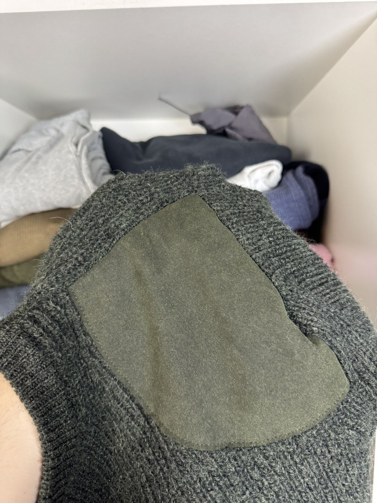 Barbour Barbour Tyne Sports Crew Sweater XL Olive 100% Pure New Wool Size US XL / EU 56 / 4 - 23 Thumbnail