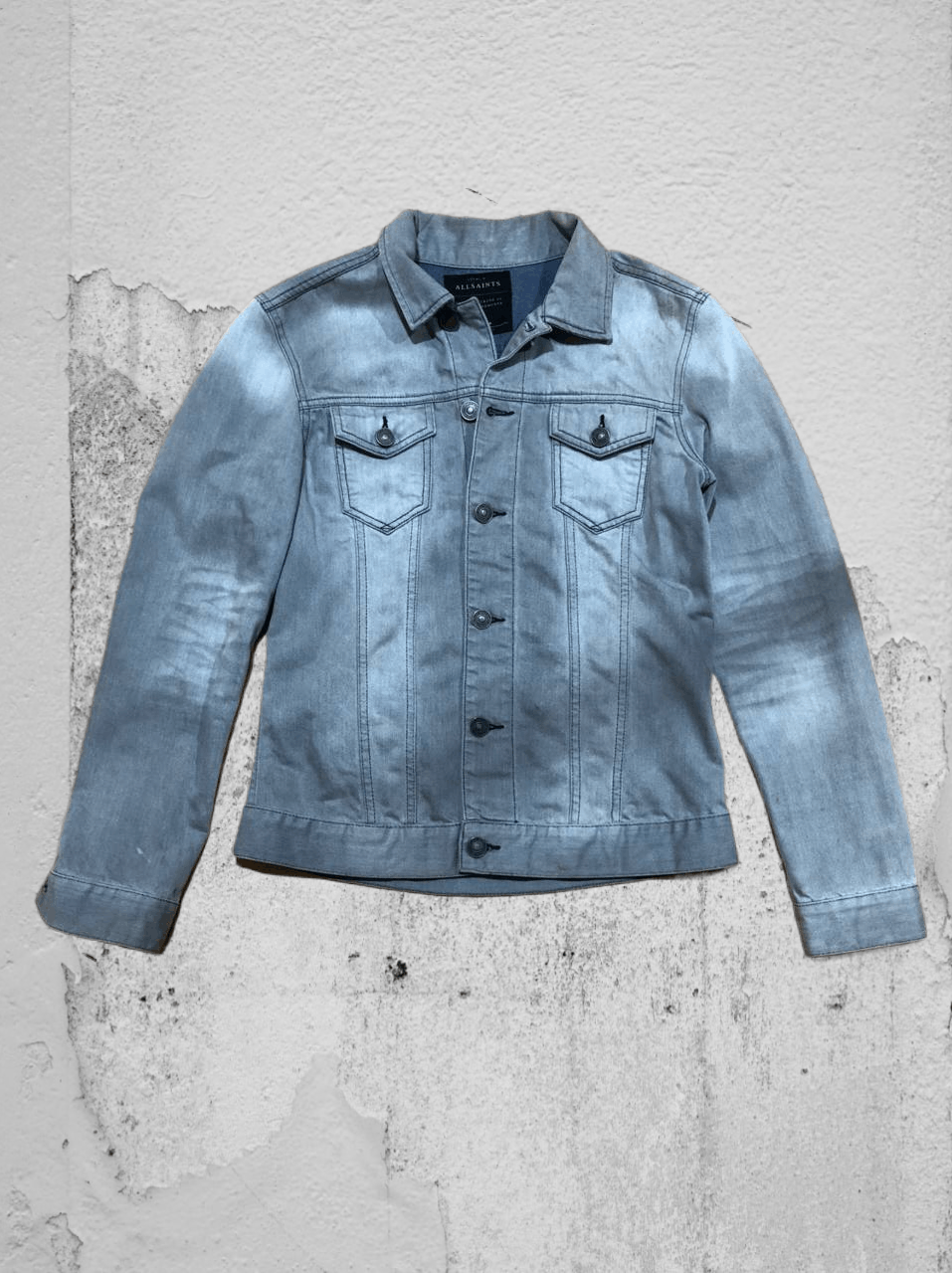 Allsaints vintage Y2K gray denim jacket Allsaints Streetwear Size US M / EU 48-50 / 2 - 1 Thumbnail