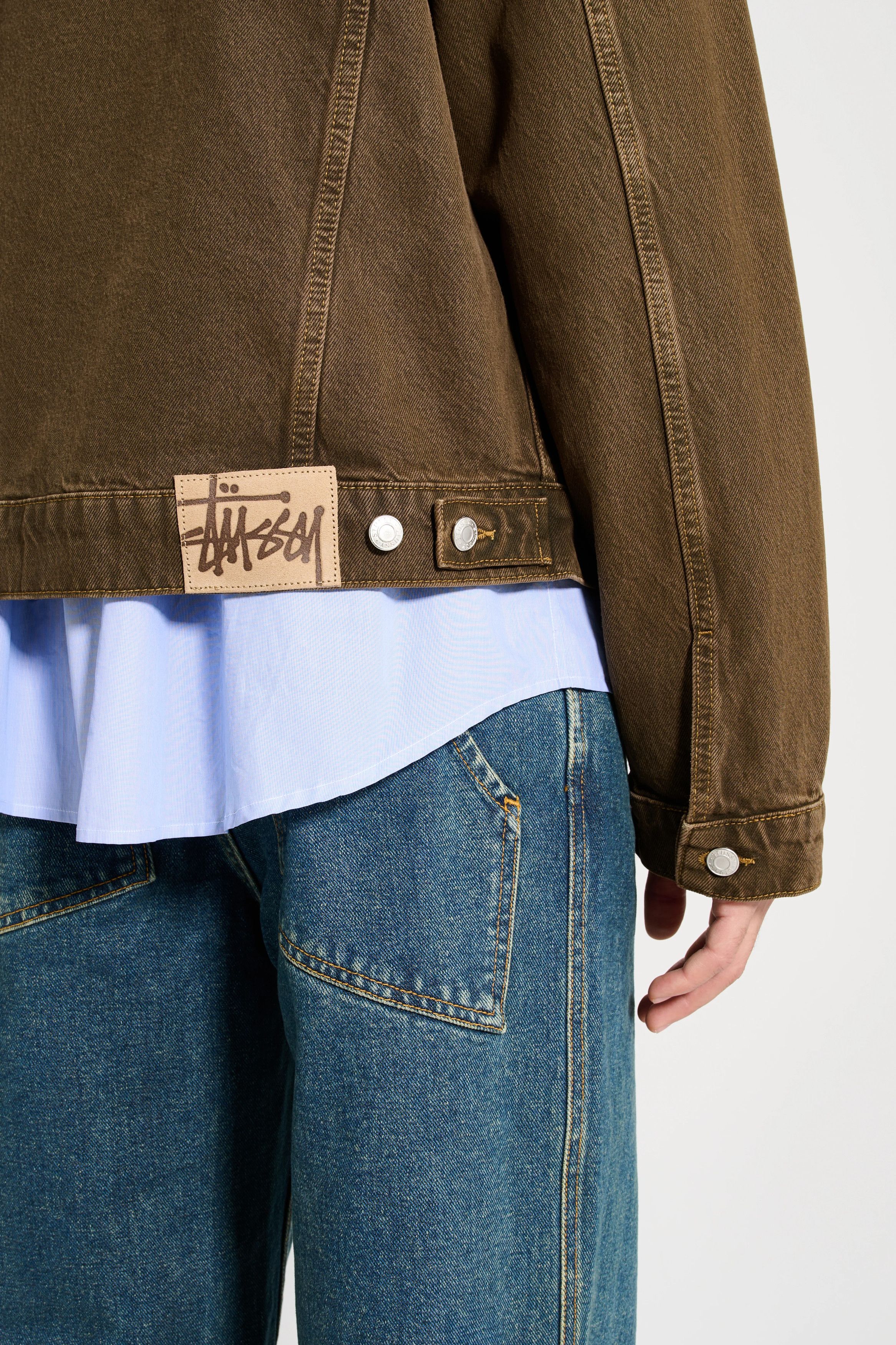 Stussy Trucker Denim Jacket in Mushroom Size US L / EU 52-54 / 3 - 7 Thumbnail