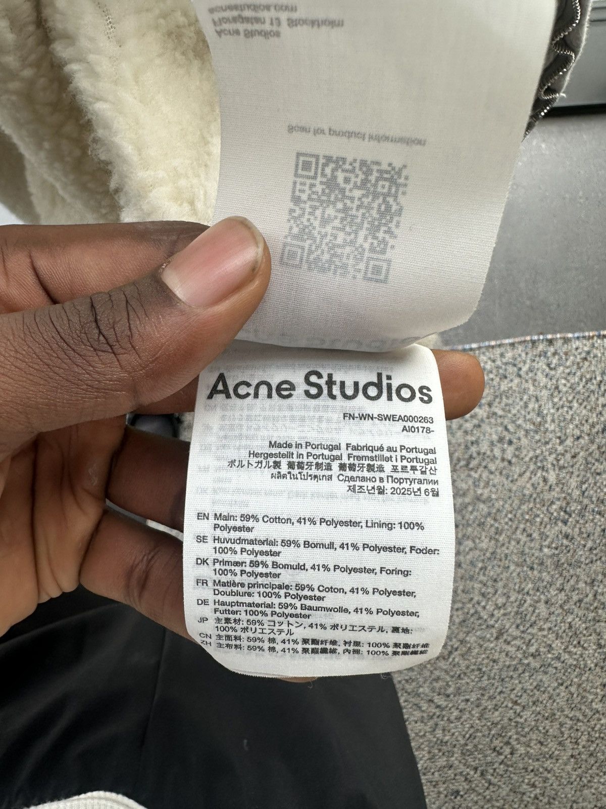 Acne Studios FW25 acne distressed hoodie Size US S / EU 44-46 / 1 - 6 Thumbnail
