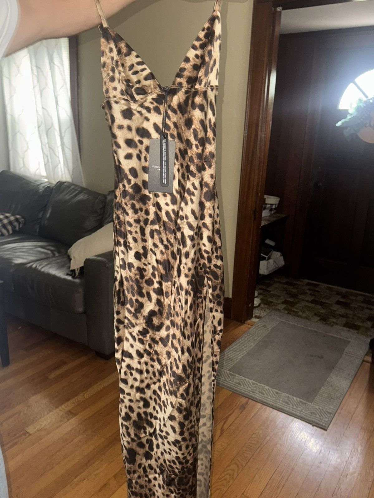 Dolce & Gabbana × SKIMS Dolce & Gabbana x Skims leopard silk long slip dress Size XS / US 0-2 / IT 36-38 - 3 Thumbnail