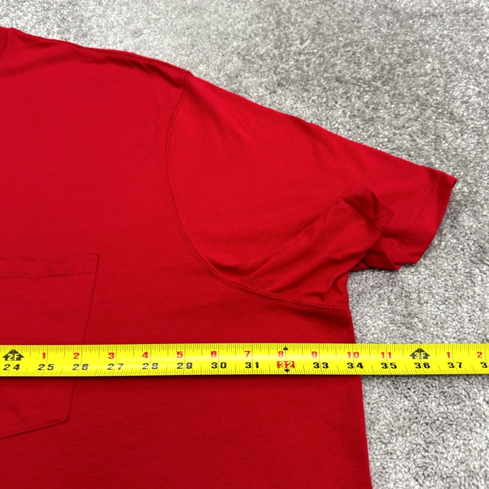 Vintage HARBOUR BAY St. John's Bay T-Shirt Mens 5XL Red Crew Neck Pocket Tee Blue Cotton Polyester Short Sleeve Regular Fit Classic Logo Knit Size US XXL / EU 58 / 5 - 6 Thumbnail