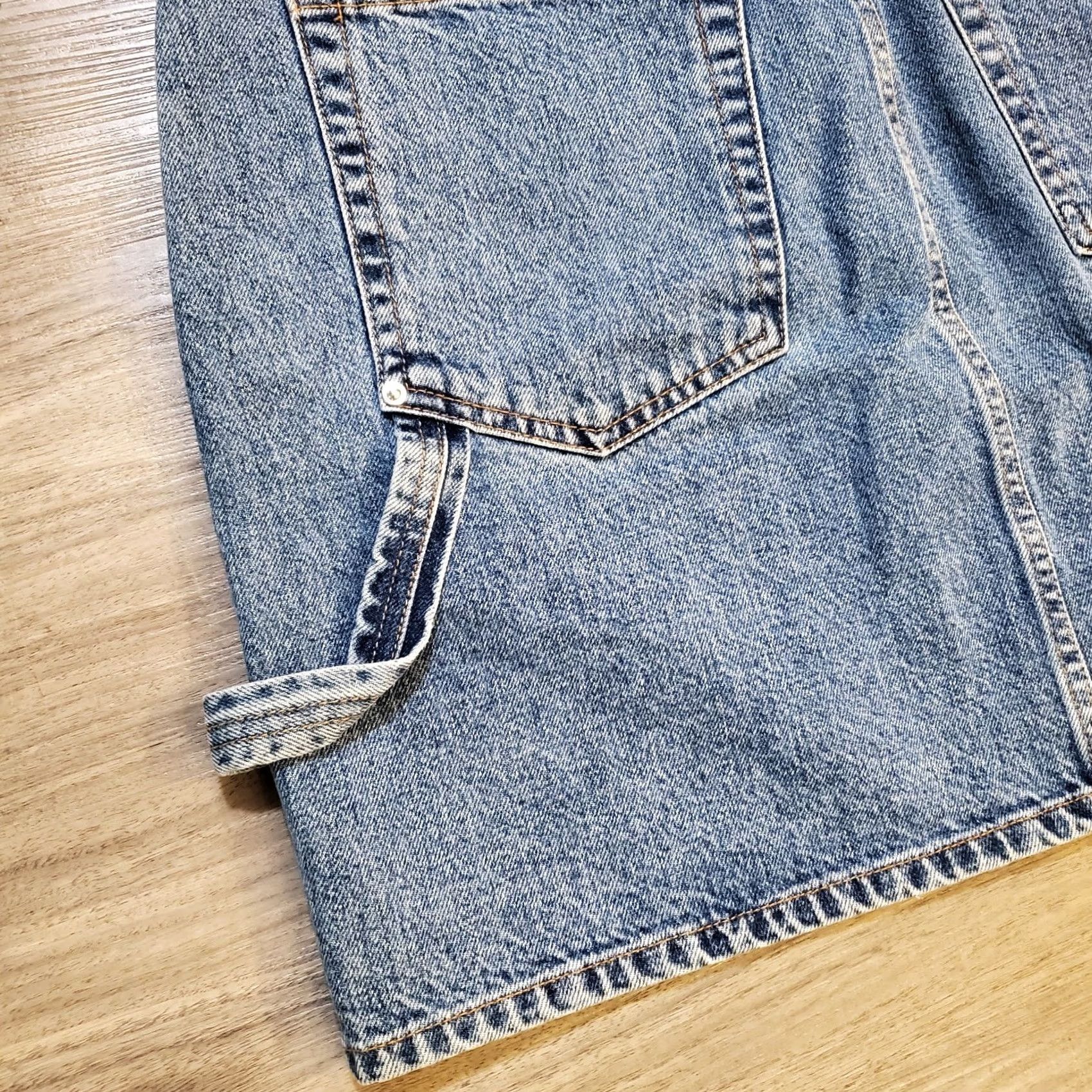 Helmut Lang Helmut Lang Denim Mini Skirt Light Blue Button Zipper Pockets Cotton Denim Short Skirt 90s Bohemian City Summer Women Size 24" / US 00 / IT 34 - 4 Thumbnail