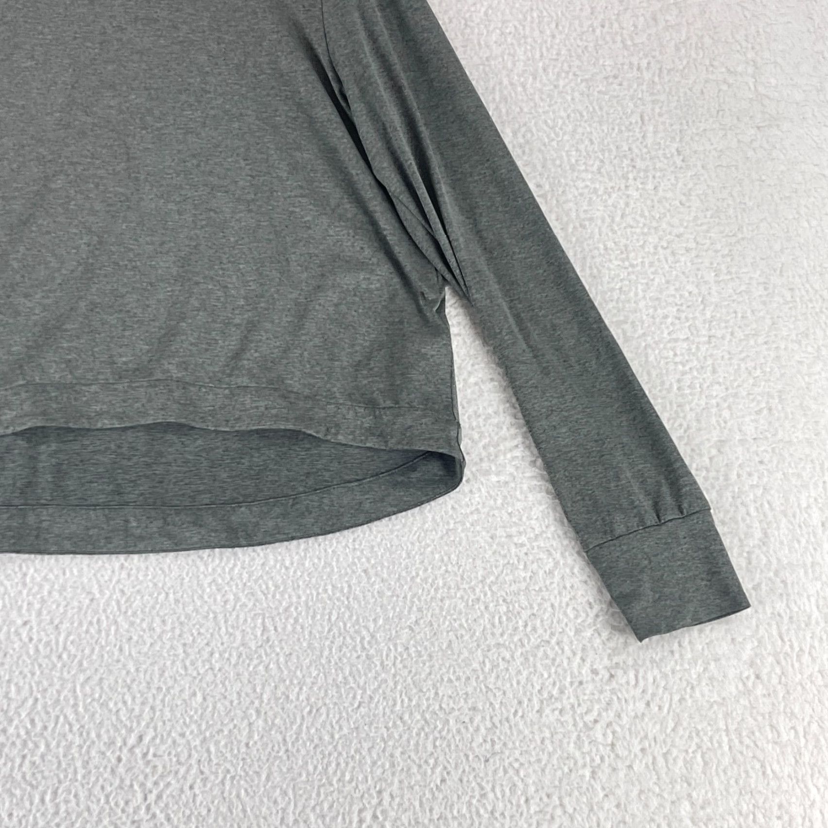 Varley Varley Dalwood Top Womens Large Gray Active Stretch Jersey Long Sleeve Pullover Size L / US 10 / IT 46 - 3 Thumbnail