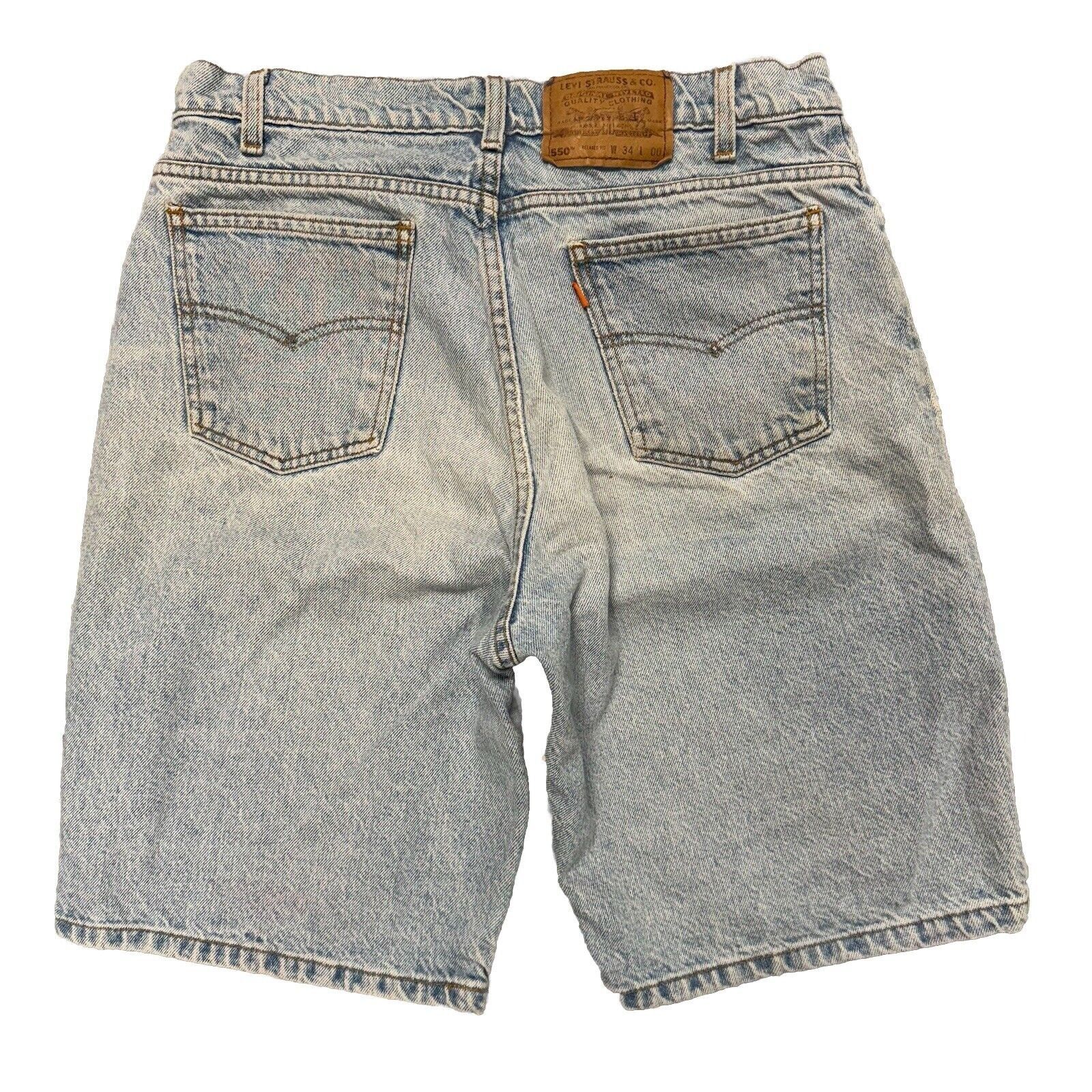 Levi's × Vintage Vintage Levis Orange Tabs Denim Shorts Mens 34 Skate Streetw Size US 34 / EU 50 - 2 Thumbnail