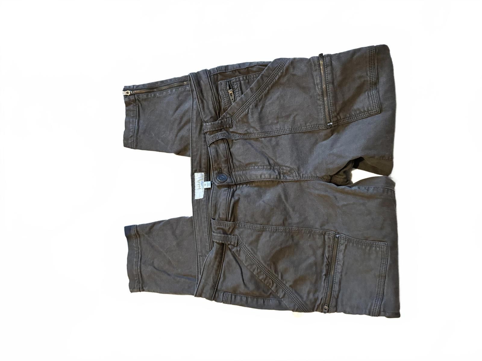 Jones New York Joie Women's Green Utility Moto Pants with Zipper Detail 32 Size 32" / US 10 / IT 46 - 3 Thumbnail