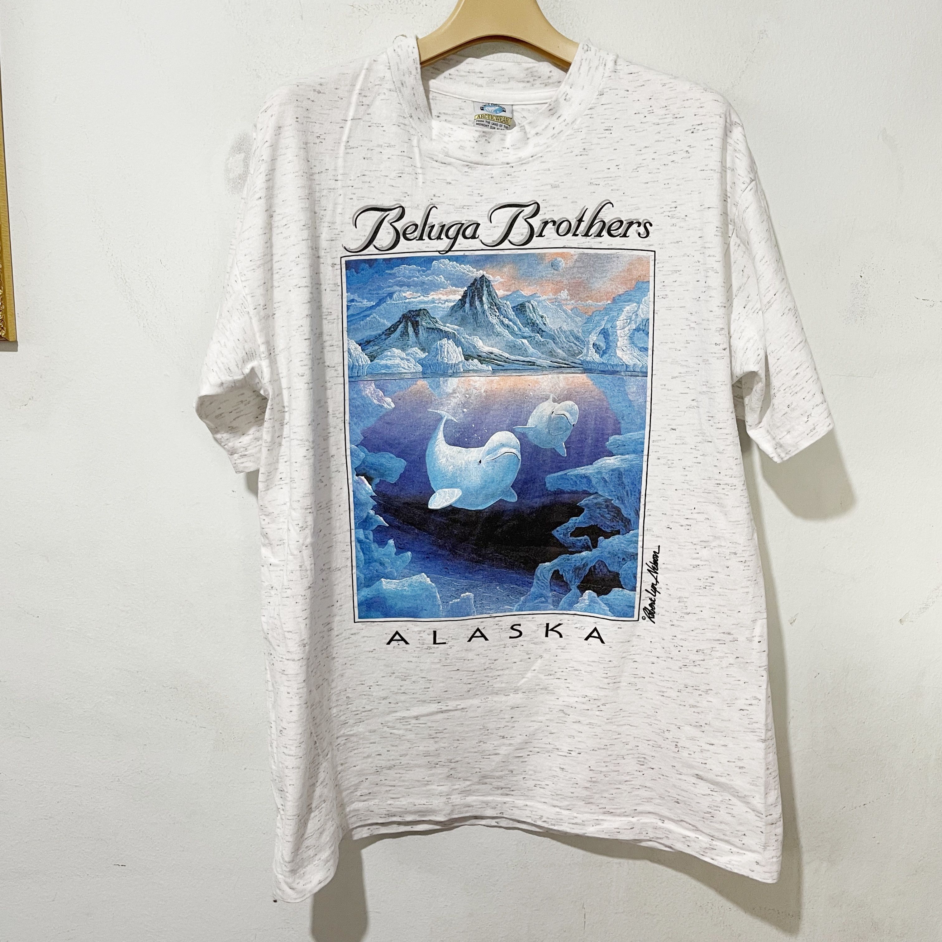 Vintage Vintage 90s Beluga Brothers Alaska T-Shirt Size US L / EU 52-54 / 3 - 1 Thumbnail