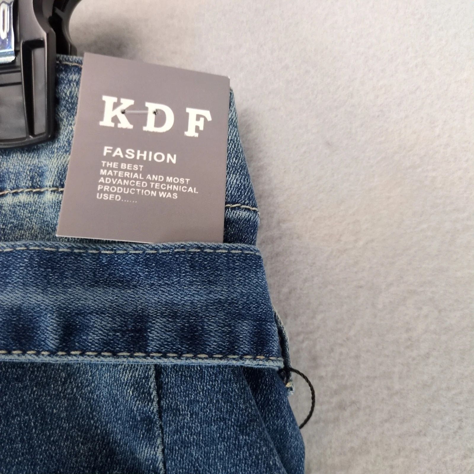 Other NWT KDF Flare Leg Jeans Women's 8 Tie Belt 28x32" High Rise Size 30" / US 8 / IT 44 - 5 Thumbnail