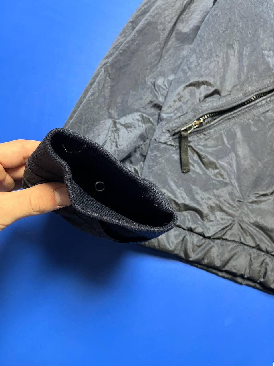 Stone Island Stone Island 2007 Navy Nylon Metal Quilted Bomber Jacket Size US M / EU 48-50 / 2 - 7 Thumbnail