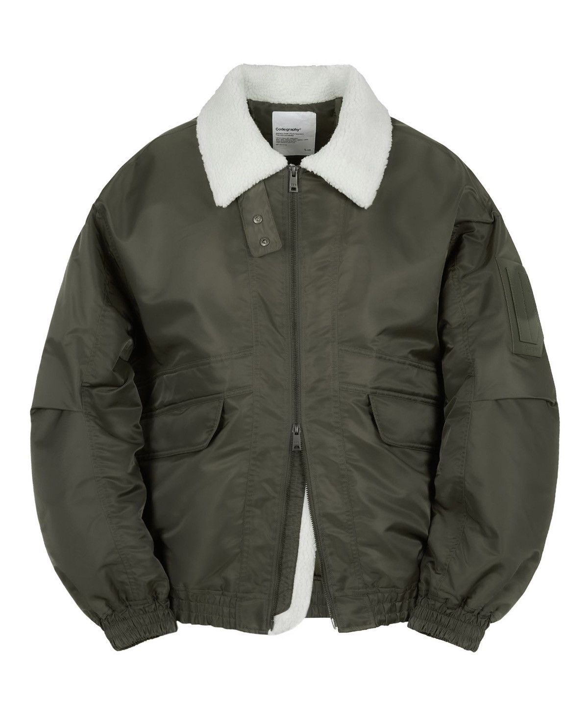 Japanese Brand Codegraphy Fleece Collar 2-WAY Utility MA-1 Jacket Size US M / EU 48-50 / 2 - 1 Thumbnail