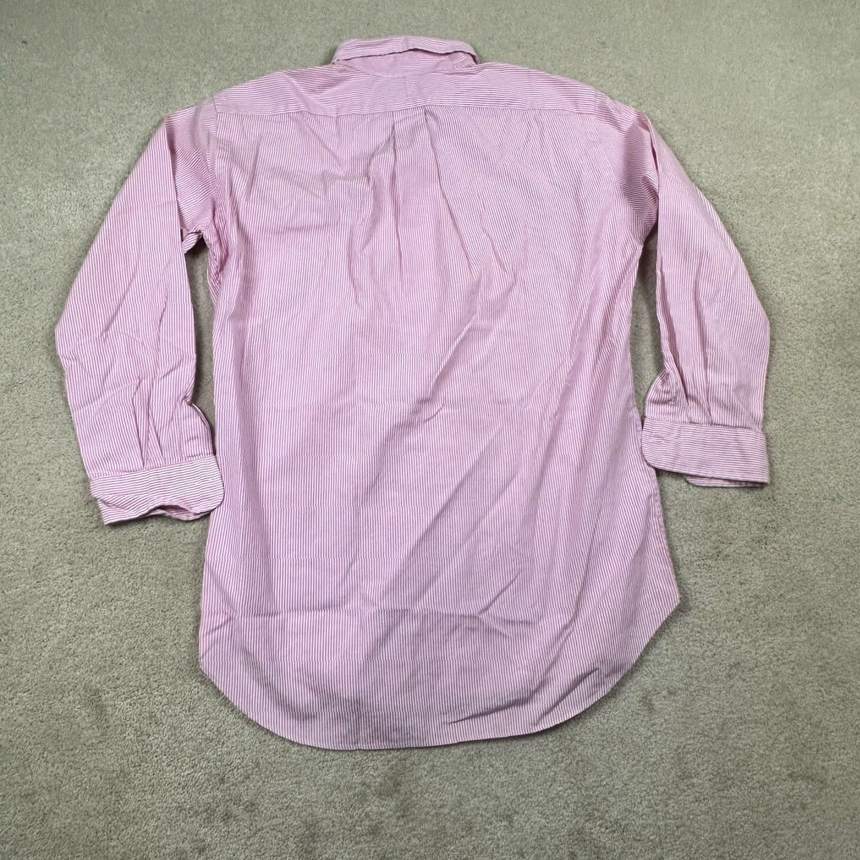Charles Tyrwhitt Ralph Lauren Dress Shirt Mens 15.5 32 Pink Striped Size 40R - 3 Thumbnail