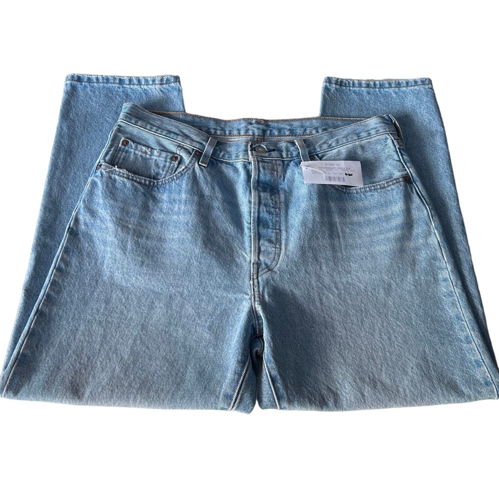 Levi's Womens Levis Button Fly Cropped Blue Jeans 32x26 XL Size 34" / US 12 / IT 48 - 2 Thumbnail