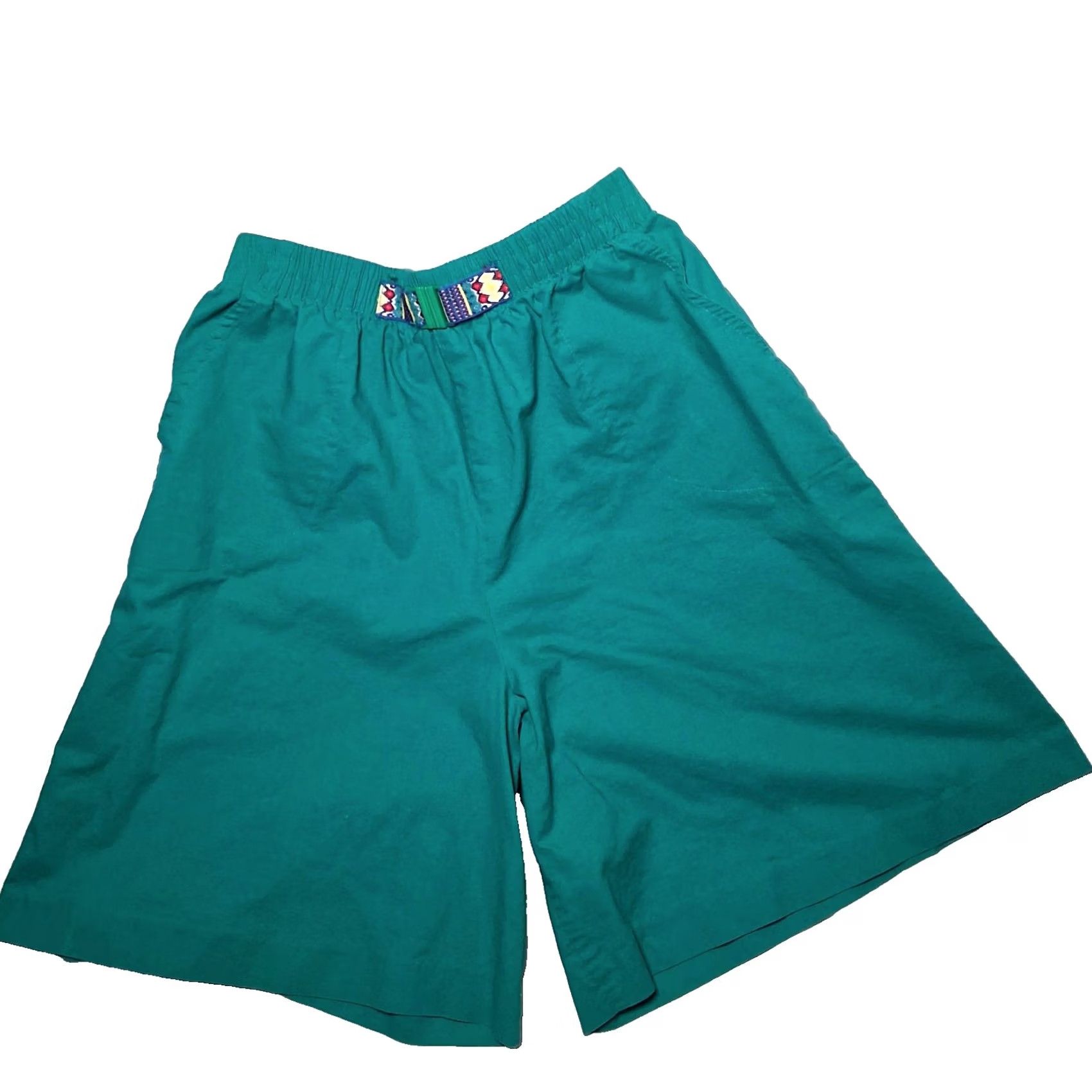 Vintage VINTAGE Cape Cod Sportswear Shorts Women 14 Mom Beach Elastic Turquoise USA Size 36" / US 14 / IT 50 - 2 Thumbnail
