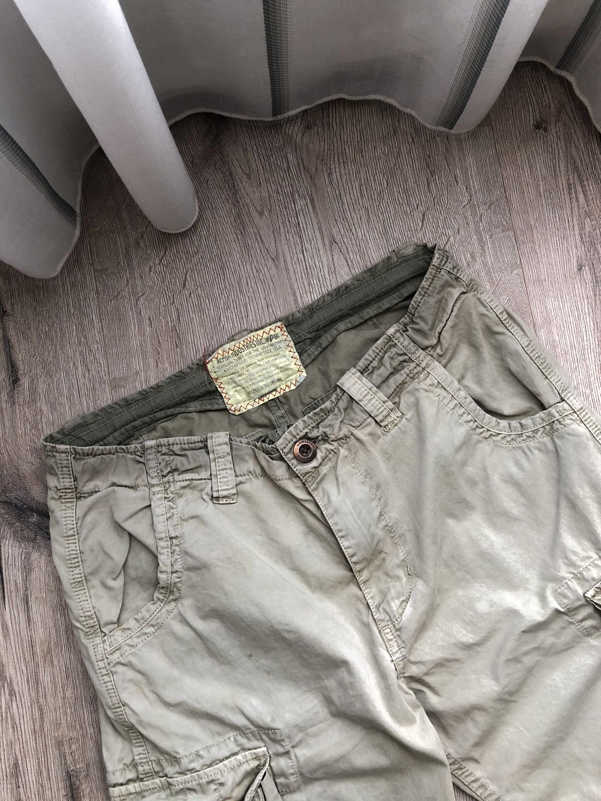Alpha Industries Alpha Industries Cargo Military Shorts Vintage Size US 31 - 3 Thumbnail