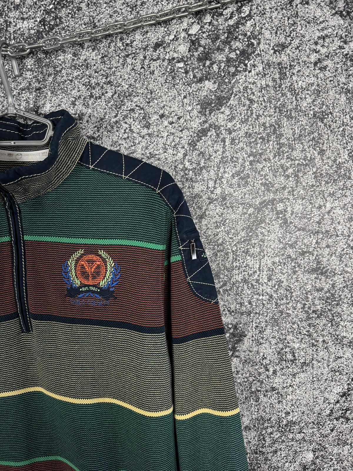 Carlo Colucci Carlo Colucci 1/4 Zip Sweatshirt Pullover Multicolor Size L Size US L / EU 52-54 / 3 - 2 Thumbnail