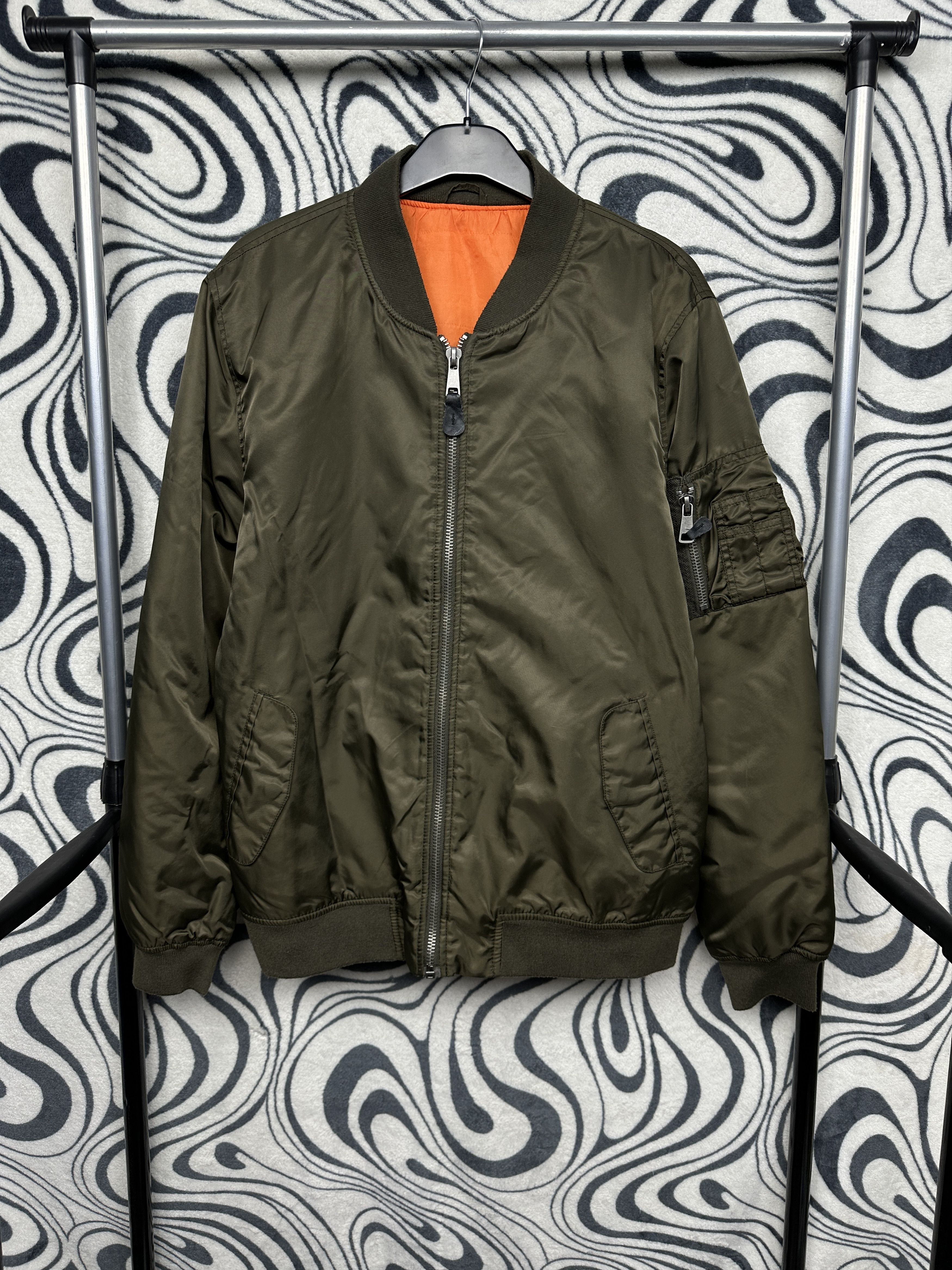Vintage Vintage Mens Nylon MA1 Bomber Jacket Size US L / EU 52-54 / 3 - 1 Thumbnail