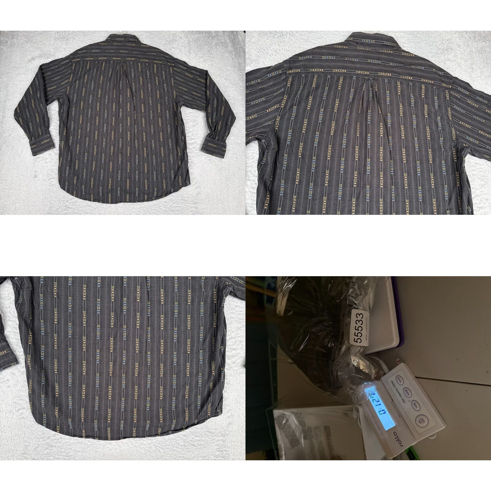 Tommy Bahama Tommy Bahama Shirt Men 2XL Black Vertical Stripe Long Sleeve Tencel Blend Button-Up Casual Beach Hawaiian Resort Aloha Size US XXL / EU 58 / 5 - 9 Thumbnail