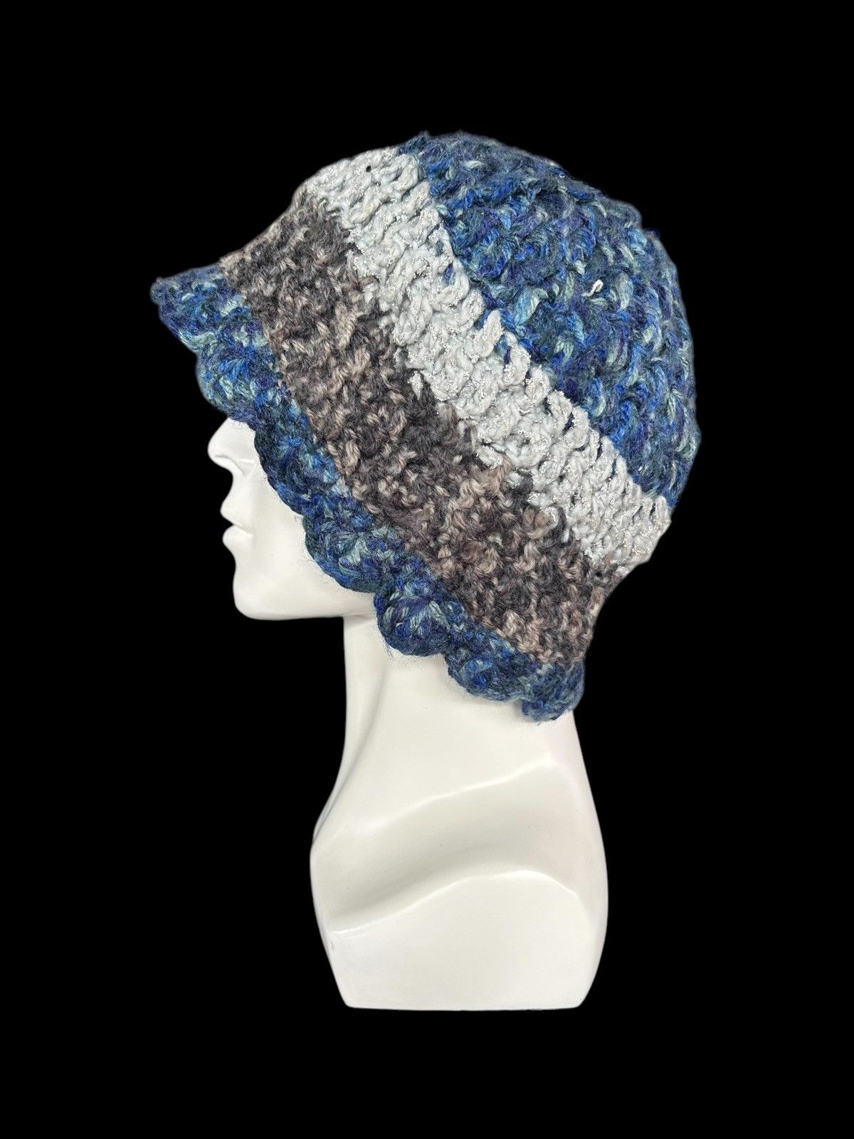 Japanese Brand × Kapital × Vintage Crochet Knitted handmade big Beanie Hats ☠️☠️ Size ONE SIZE - 1 Thumbnail