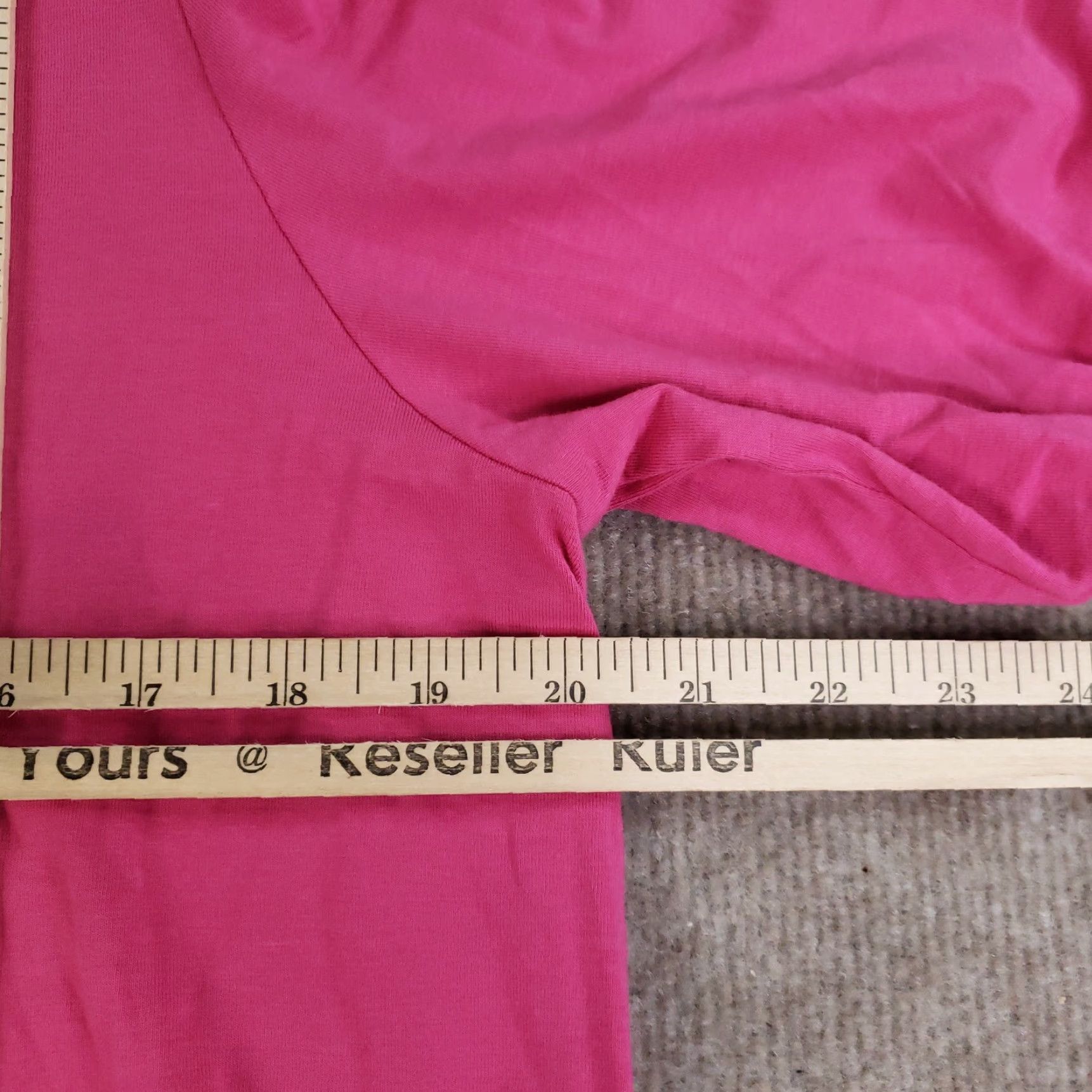 J. Jill VINTAGE J. Jill Dress Womens Medium Pink Dahlia Puff Sleeve V-Neck Casual Summer resort travel Size M / US 6-8 / IT 42-44 - 3 Thumbnail