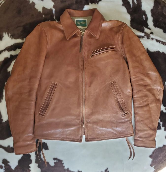 The Flat Head (38) SRJ-01 Natural Horsehide Single Rider Jacket | Grailed