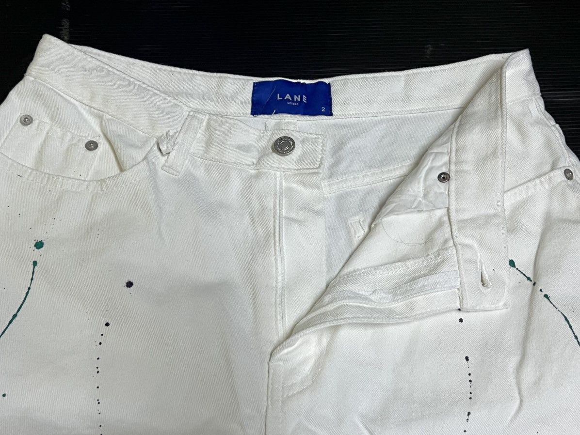 Other 🔥HOT DROPS🔥ART PAINT DESIGN WHITE DENIM PANTS Size US 34 / EU 50 - 4 Thumbnail