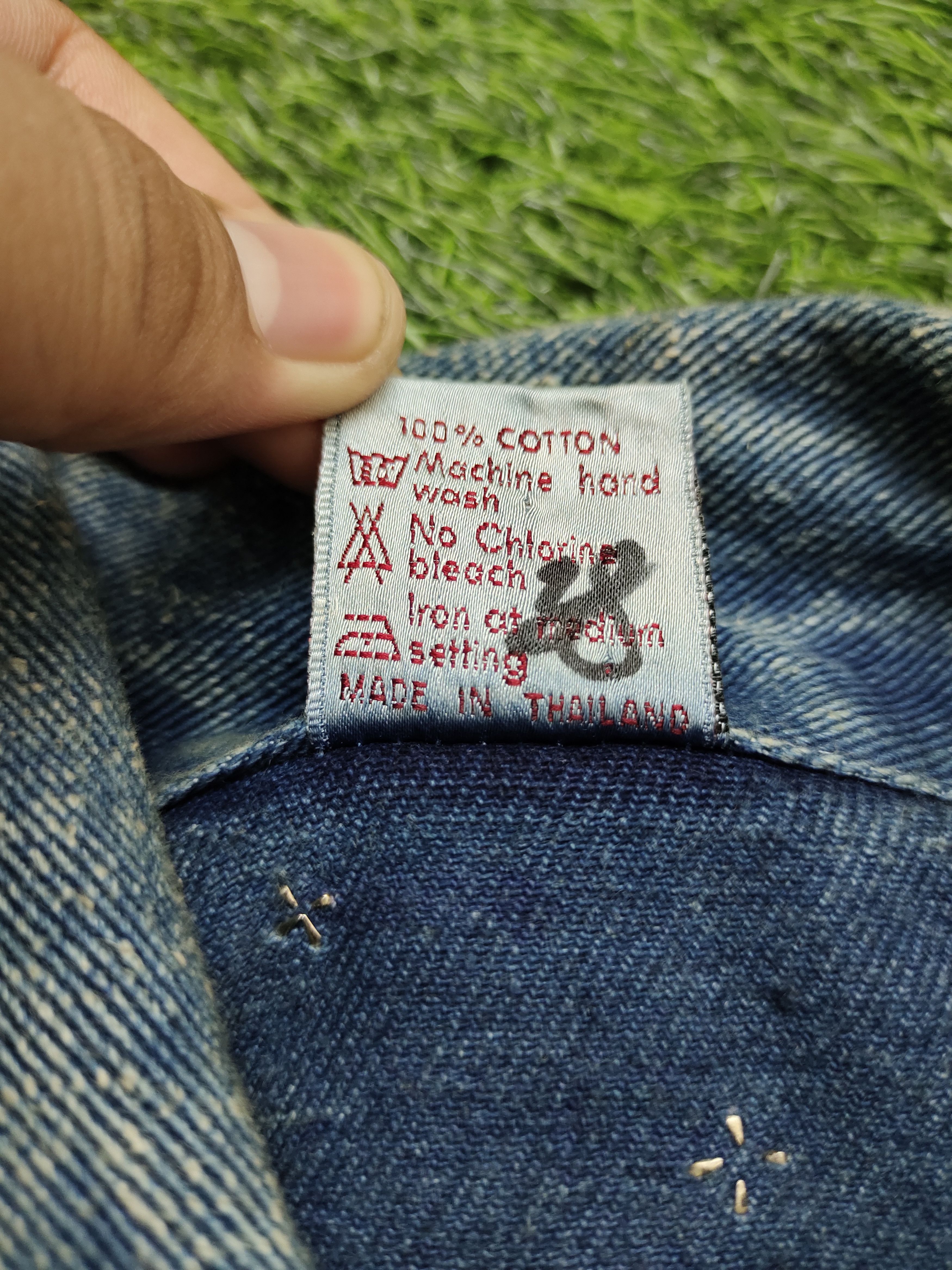 Vintage 1990s Indianapolis 500 Studded Oversize Trucker Denim Jacket Size US M / EU 48-50 / 2 - 19 Thumbnail