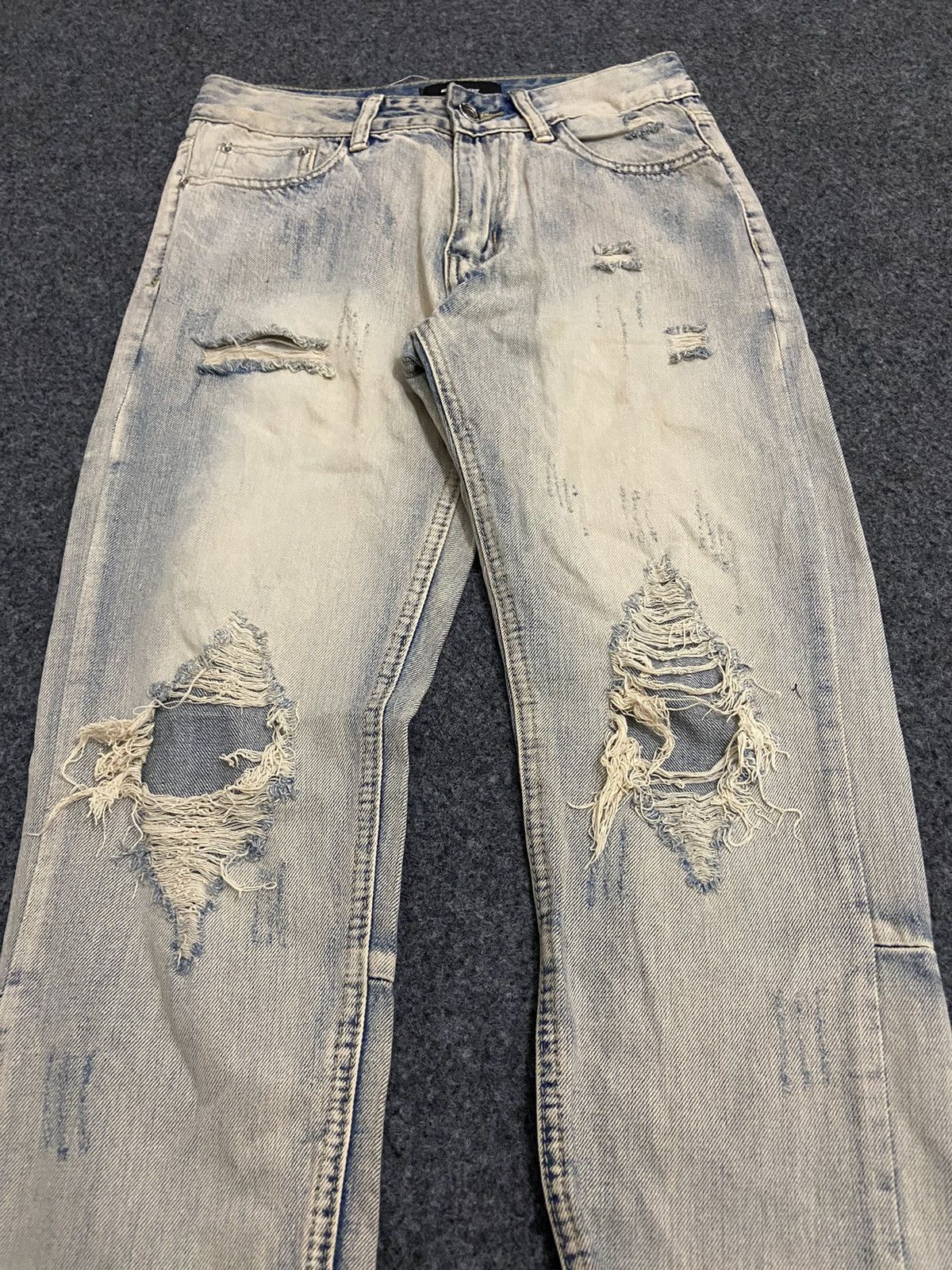 Hysteric Glamour × If Six Was Nine × Le Grande Bleu (L.G.B.) Black of exit denim pants desetresed rider Size US 27 - 4 Thumbnail