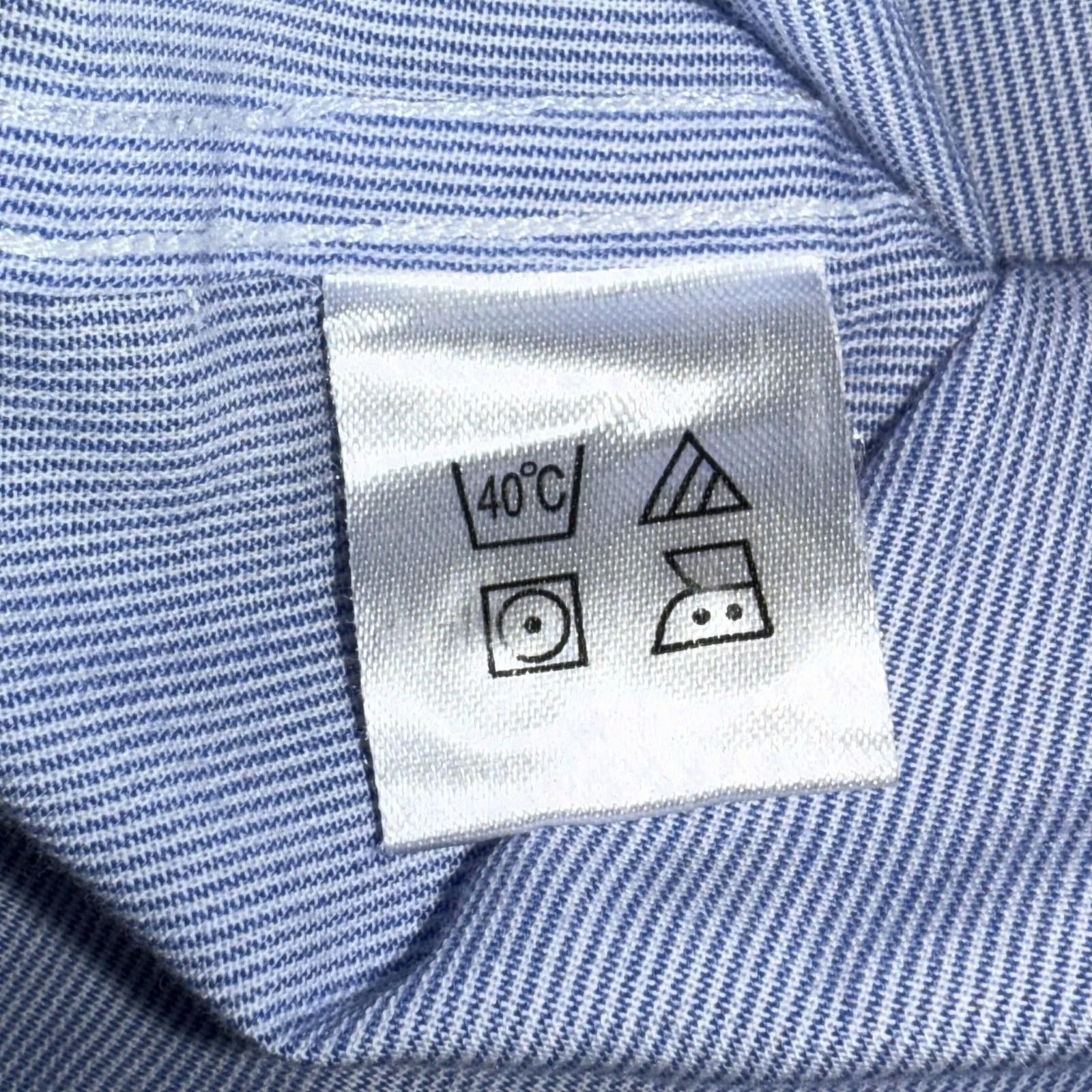 U.S. Polo Assn. US Polo Assn Shirt Mens L Blue Button Down Long Sleeve Logo Size 42R - 6 Thumbnail
