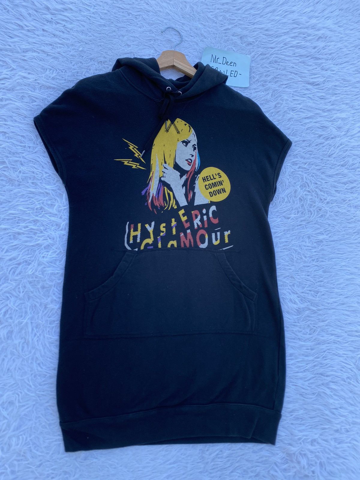 Hysteric Glamour Rare Hysteric Glamour Sleeveless Hooded Hell’s Comim’ Down’ Size US S / EU 44-46 / 1 - 3 Thumbnail