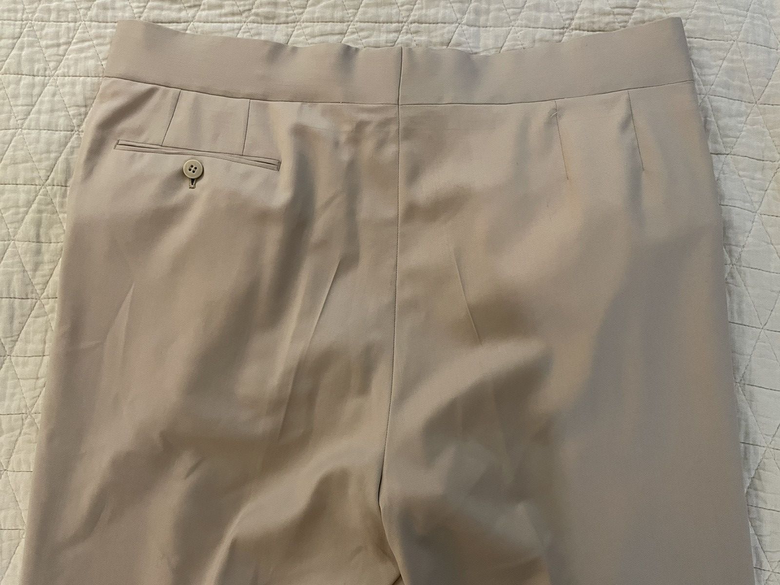 Brioni Flat Front Western Pocket Tropical Weight Wool Trouser Size 38R - 7 Thumbnail