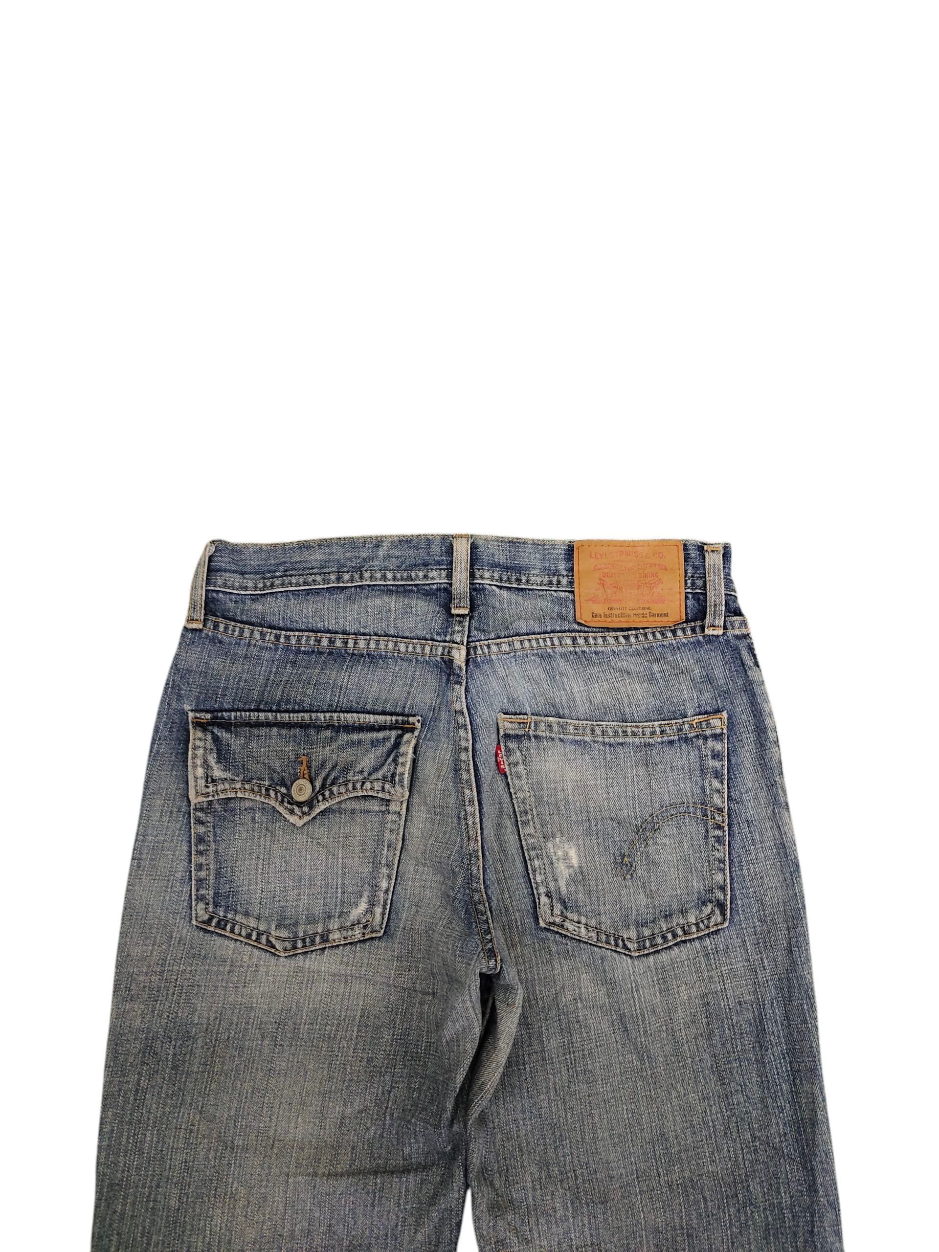Levi's Vintage Levis 533 Relaxed Distress Faded Denim Jeans Size US 31 - 9 Thumbnail
