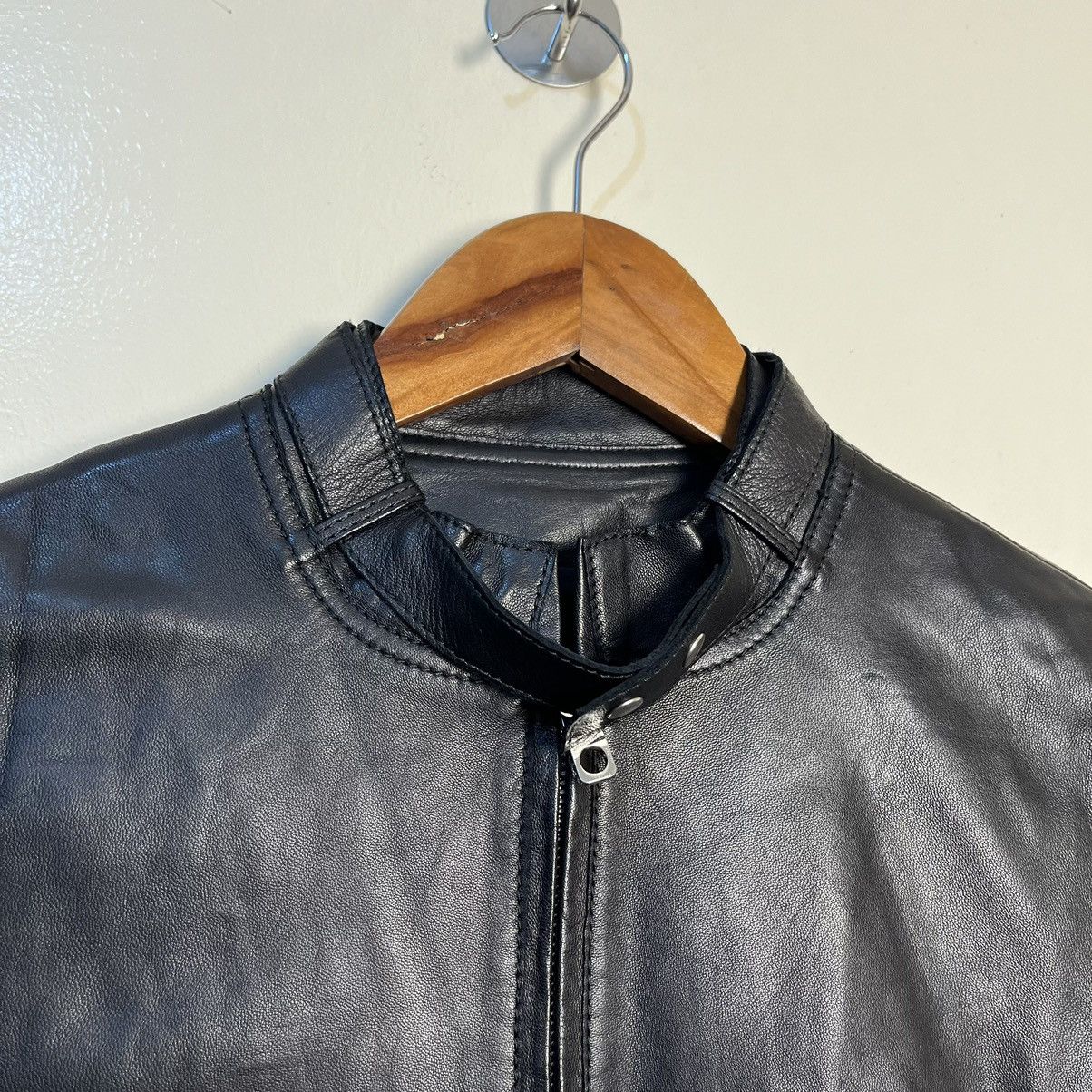 Emporio Armani Emporio Armani Women's Biker Leather Jacket Size XS / US 0-2 / IT 36-38 - 11 Thumbnail