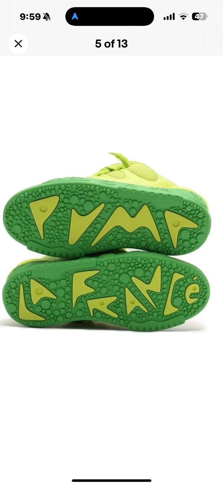 Puma PUMA Lamelo Ball LaFrance Assist Mens 9Green Lime Smash Size US 9 / EU 42 - 5 Thumbnail
