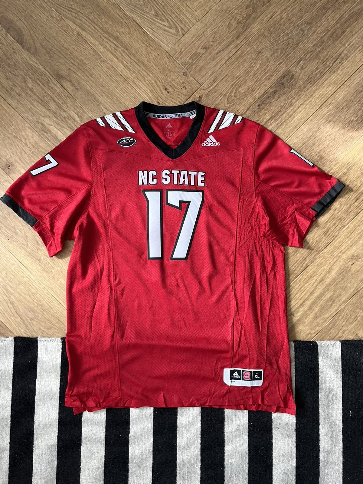 Adidas Philip Rivers NC State Wolfpack adidas Alumni Jersey XL Size US XL / EU 56 / 4 - 1 Thumbnail