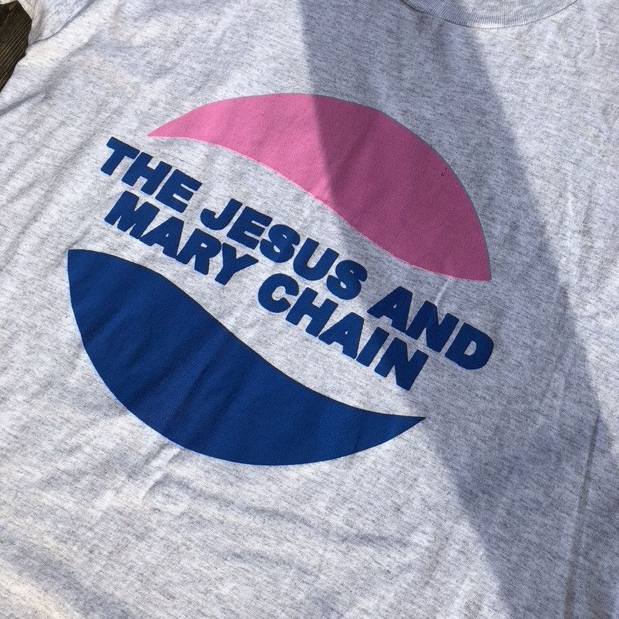 Vintage 100% Authentic 1990s The Jesus and Mary Chain Pepsi Logo Tee Size US XL / EU 56 / 4 - 5 Thumbnail