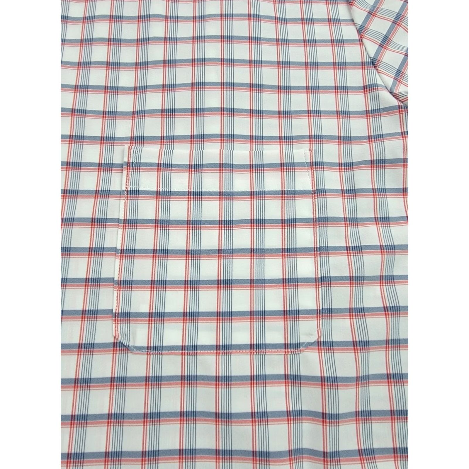 Mizzen+Main Mizzen+Main Shirt Mens 2XL Plaid Button-Down Short Sleeve, Button-Up, Multicolor, Classic, Designer, Casual, Travel, Fall Spring Summer, Regular Fit Size US XXL / EU 58 / 5 - 5 Thumbnail