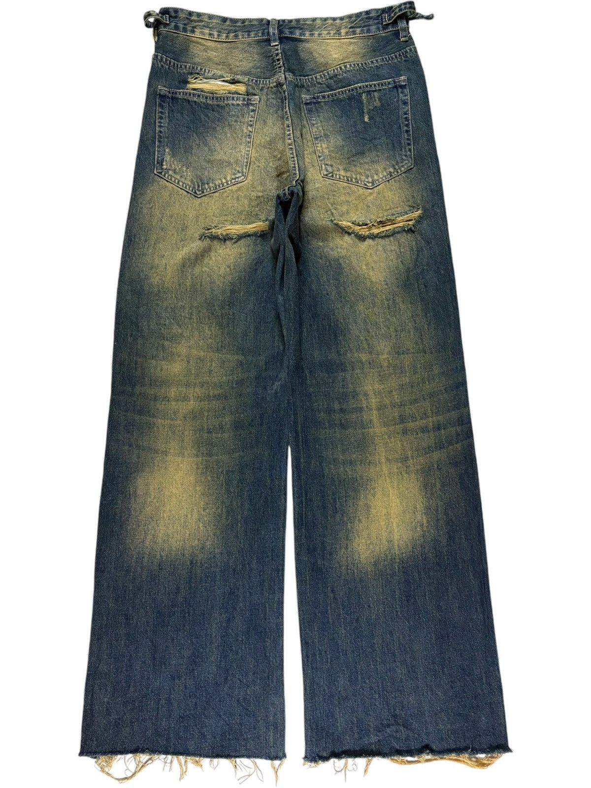 Japanese Brand Vintage Japanese Brand Rusty Wash Adjustable Baggy Jeans Size 32" / US 10 / IT 46 - 2 Thumbnail