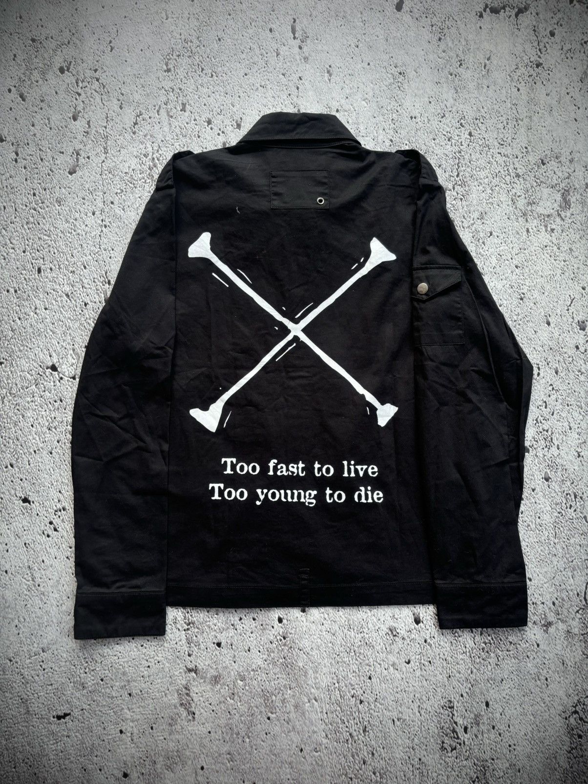 Hysteric Glamour Y2k too fast to live black punk style jacket Size US L / EU 52-54 / 3 - 5 Thumbnail