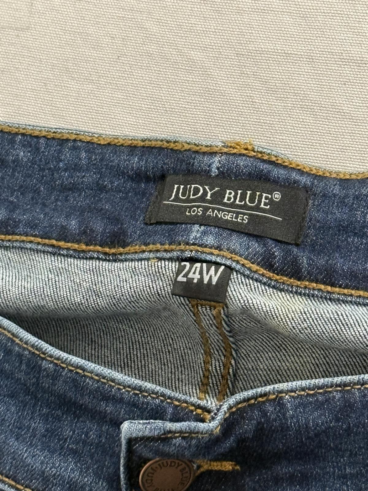 Other Judy Blue Jean Mid-Rise Skinny with Handsanding NWT Size 24W Size 42" / US 20 - 3 Thumbnail