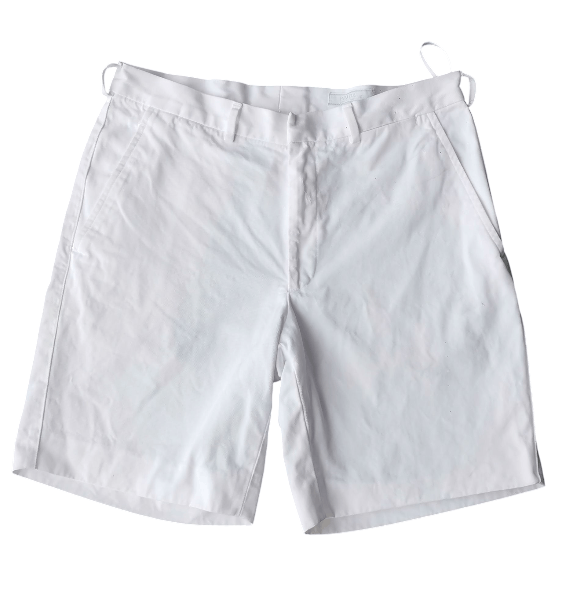 Prada Vintage Prada White Shorts – Made in Italy – Size 46 Size US 30 / EU 46 - 1 Thumbnail