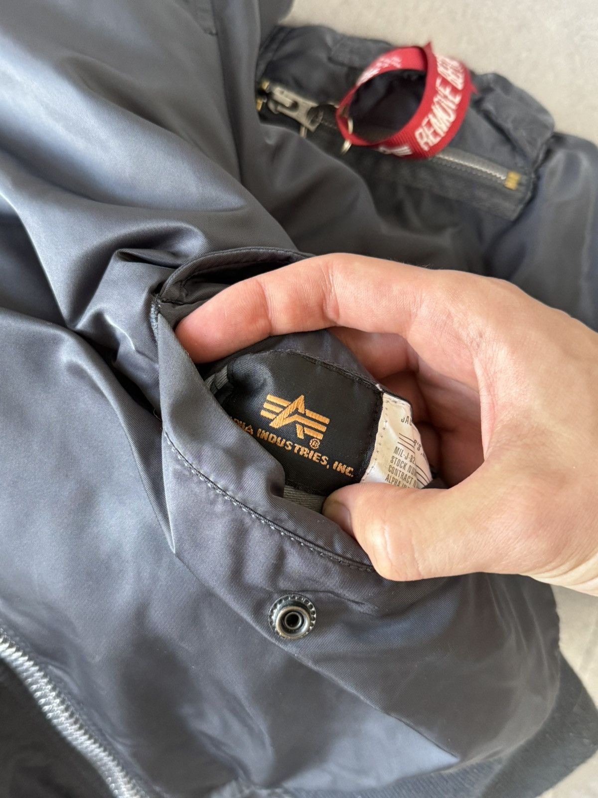 Alpha Industries × Vintage Vintage Alpha Industries MA-1 flyers bomber jacket military Size US S / EU 44-46 / 1 - 16 Thumbnail