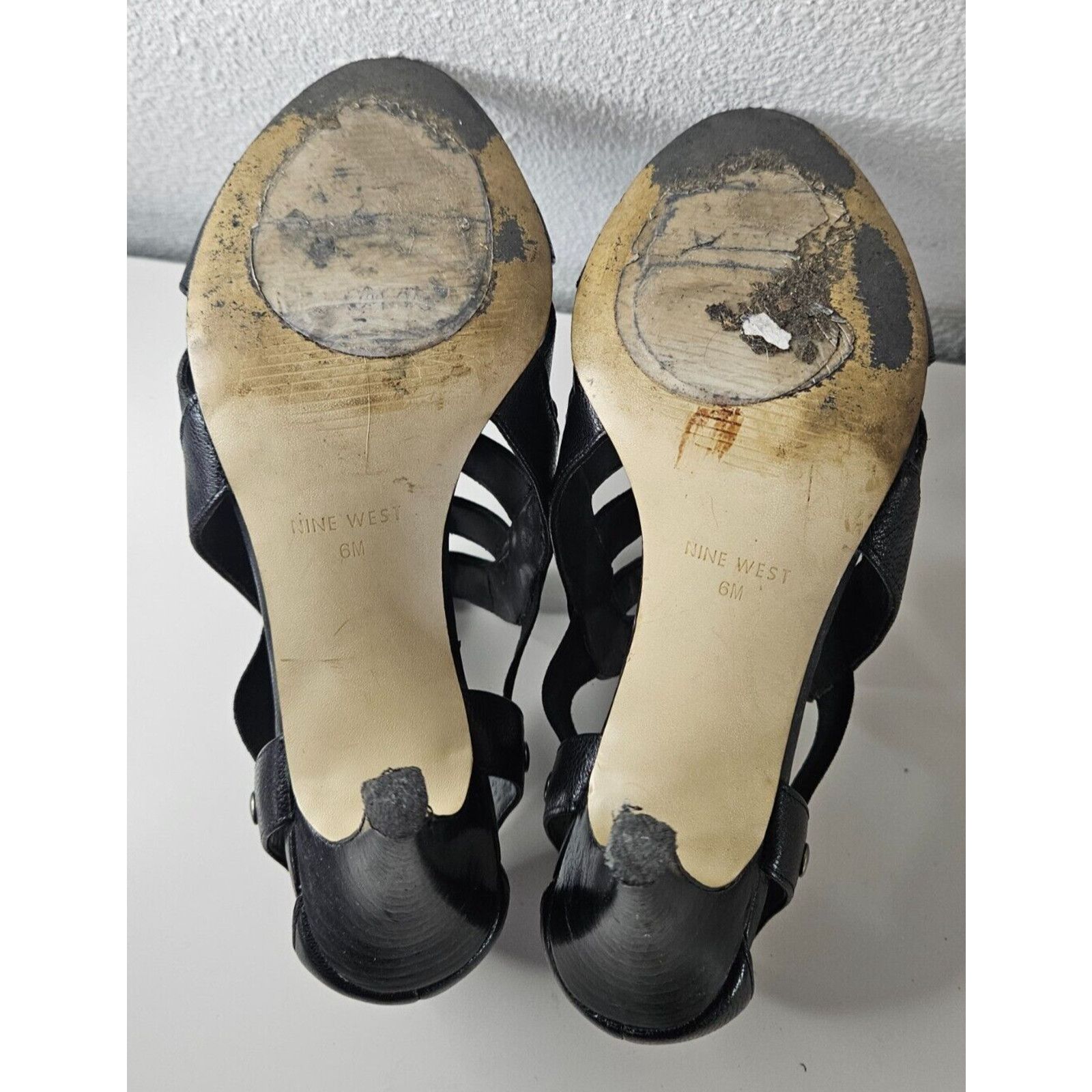 Nine West Nine West Black Strappy Sandals 3” Heels Women’s Size 6M Size US 6 / IT 36 - 6 Thumbnail