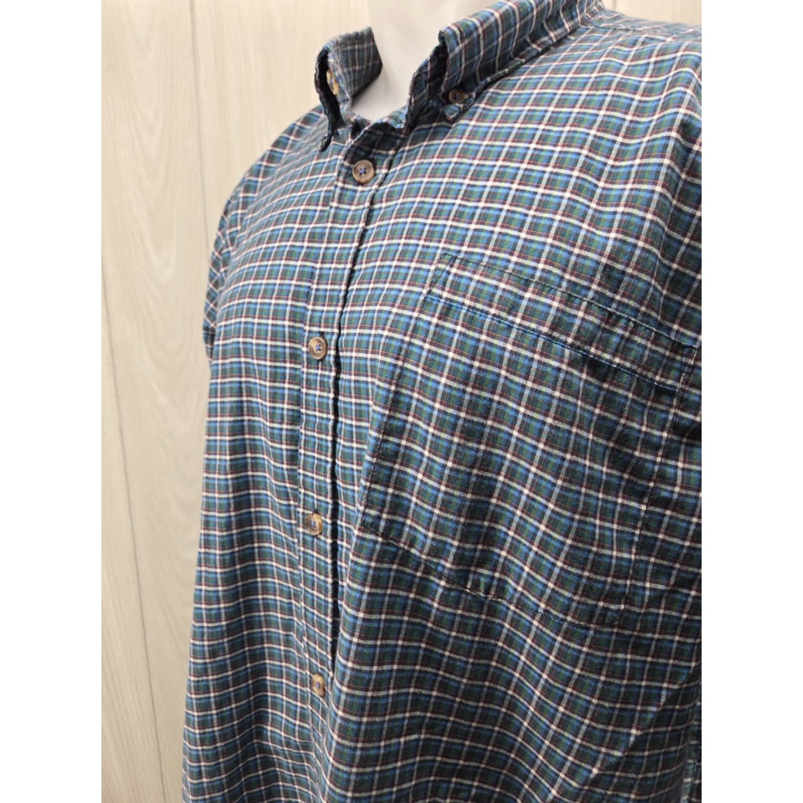 Mountain Khakis Mountain Khakis Shirt Mens 2XL Blue Plaid Button-Up Shirt Long Sleeve Crew Neck Collar Down Classic Outdoor Size US XXL / EU 58 / 5 - 5 Thumbnail