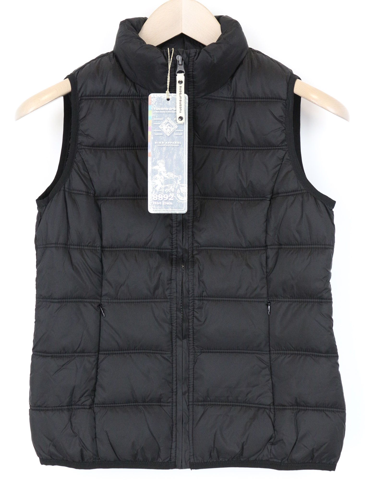 Other HOT DAN IT38 Black Quilted Motorcycle Vest 74671 Size M / US 6-8 / IT 42-44 - 1 Thumbnail